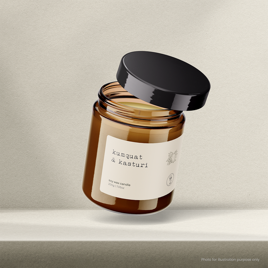 MADE BY JADE Curated Soy Wax Candle 200g Kumquat & Kasturi